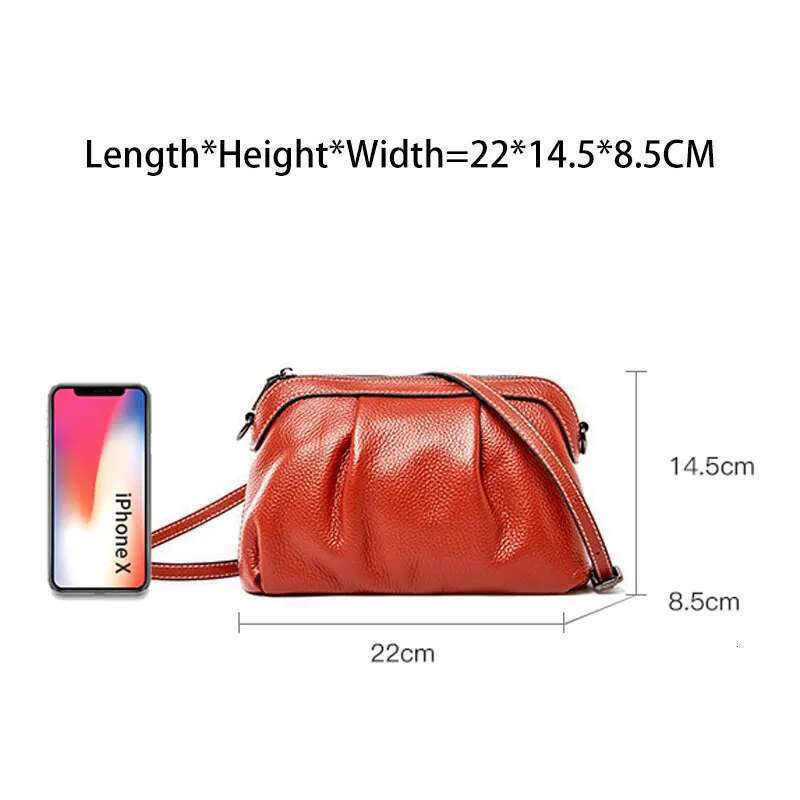 Zency New Model Women Messenger 100% Genuine Leather High Quality Small Hobos Bags Daily Casual Lady Shoulder Bag Black Grey