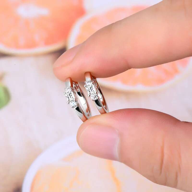 Moissanite Hoop Earrings for Women 2.5mm Round Women Moissanite Hoop Earrings Luxury Yellow Womens Moissanite Hoop Earring 2023