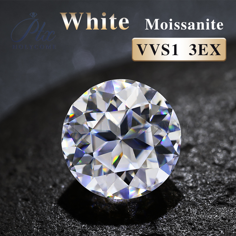 Jubilee Cut Moissanite Hot Sale New Loose Multi Colors Round Shape VVS Moissanite Diamond for Making Jewelry Ring Bead Wholesale