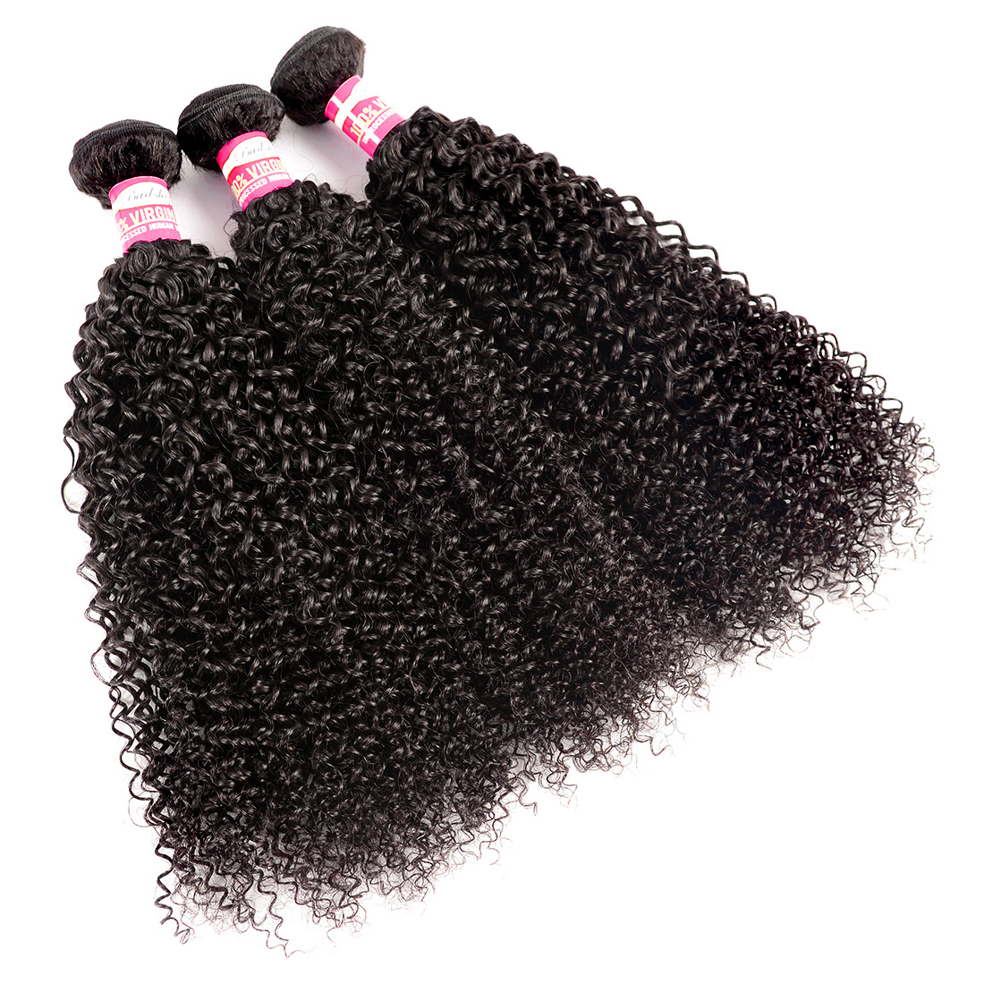 ViBESHiFT 10-26 Inch Jerry curl Human Hair Extensions Unprocessed 100% Human Hair Weave Bundles Hair piece 12A Brazilian Virgin Hair for women