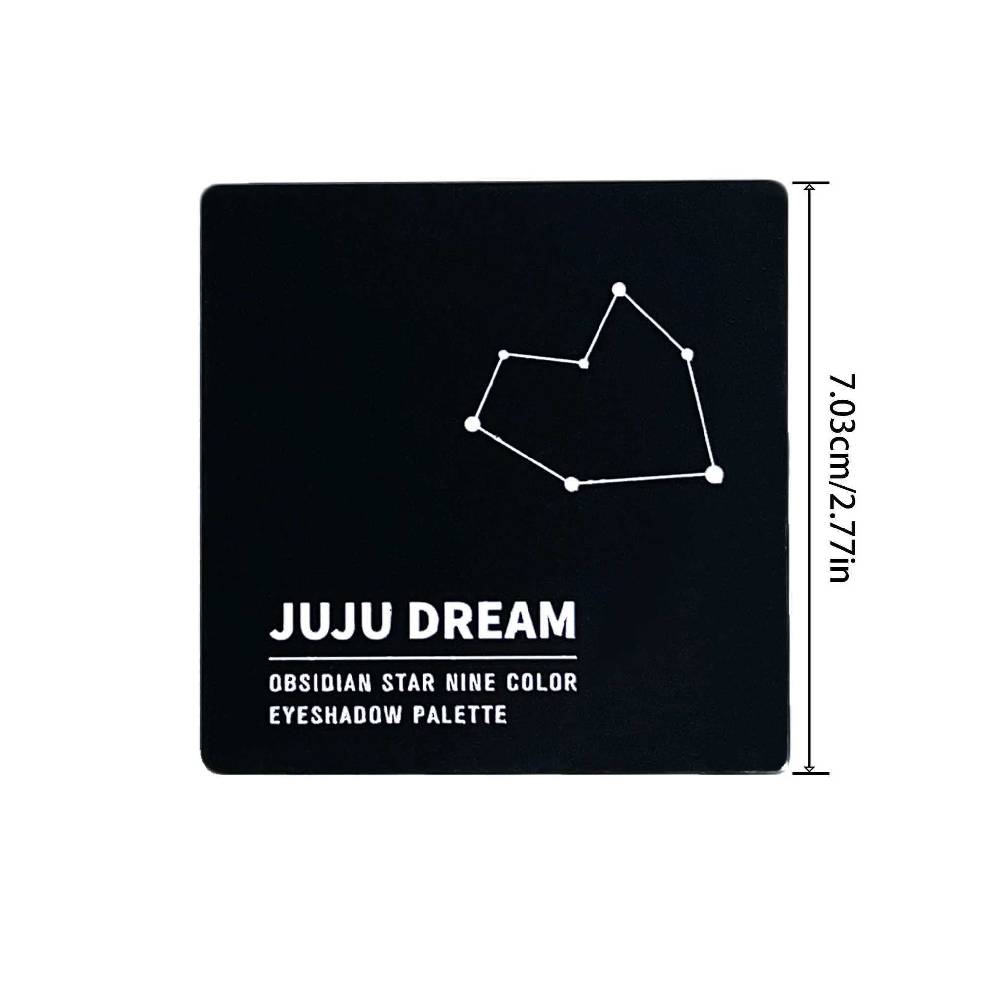 9-shade eyeshadow palette Black Swan Smoky Dark Black Grey Silver Glitter Matte Finish Long-lasting and easy to color W250520