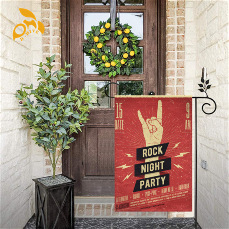 Free shipping fashion customized Hand flag and car flag Home Decorations Festive Party Peach skin velvet double-sided garden flag