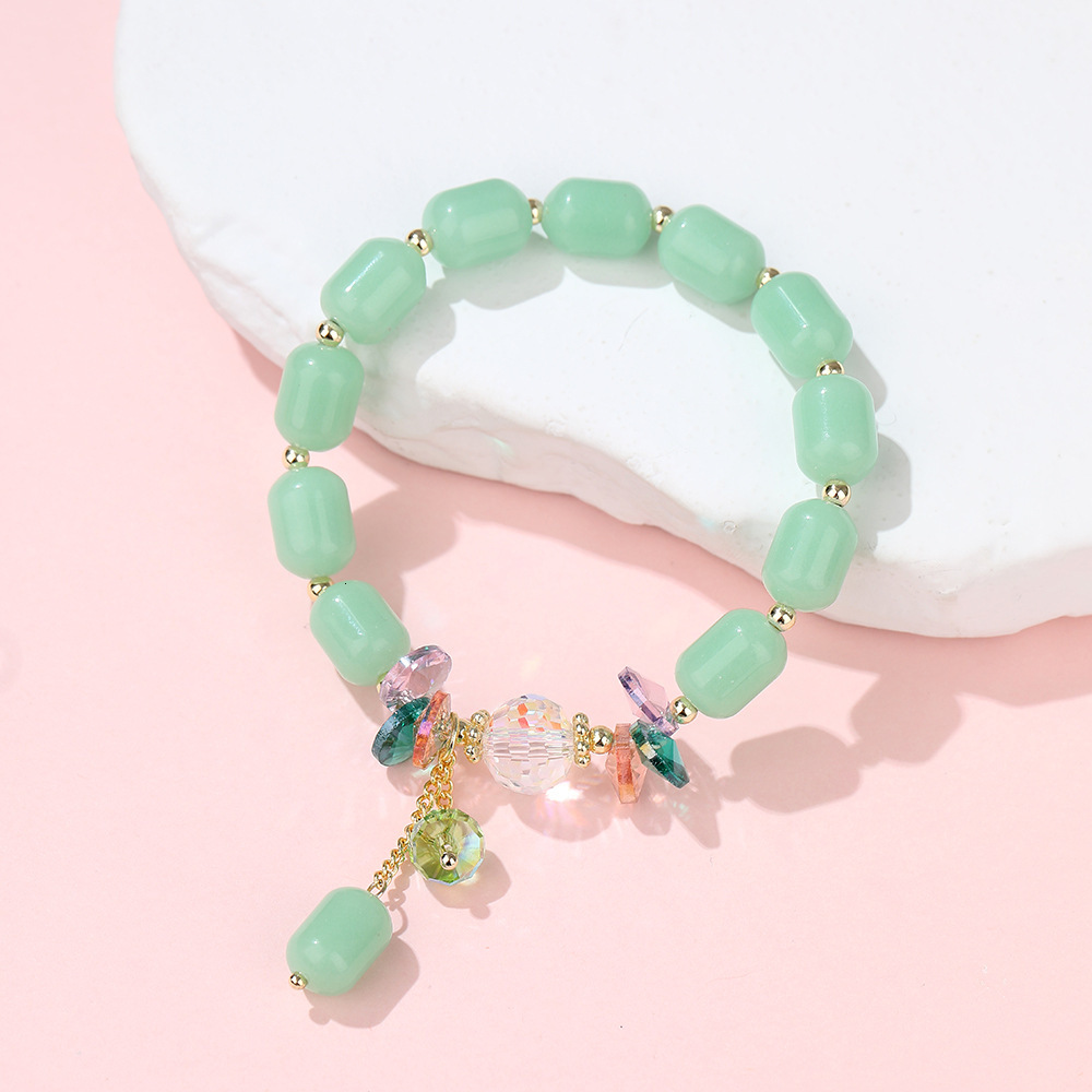 Temple fairy sweet forest style bracelet, navy blue treasure crystal, luminous stone, couple's accessory