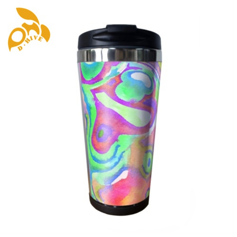 Free Shipping Professional Customized Water Cu Large-capacity cup Coffee cup 15oz 440ml straw drink bottle Stainless Steel 304 Drinkware