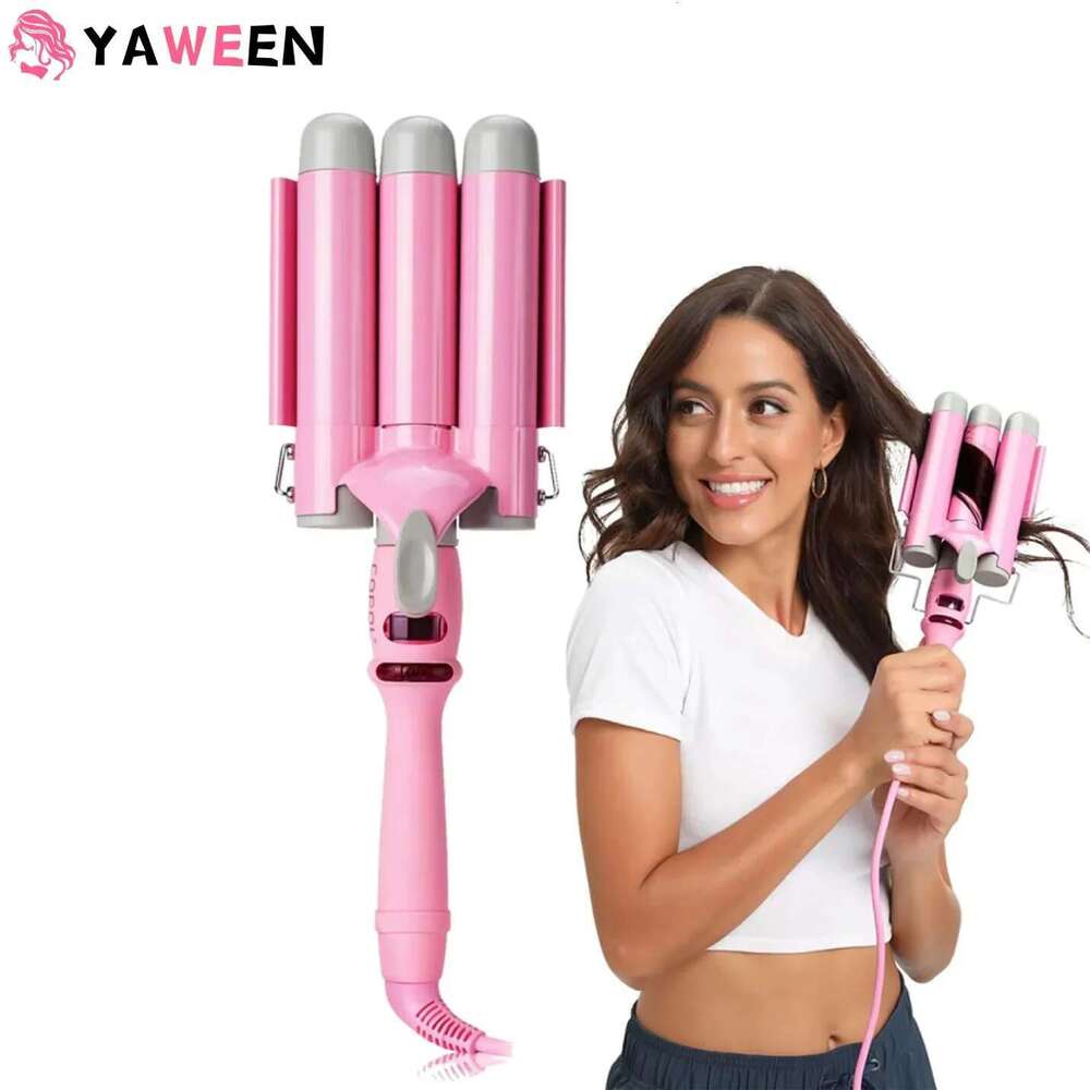 Lcd Curling Iron Professional Ceramic 3 Barrel Curler Irons Hair Wave Fashion Styling Tools