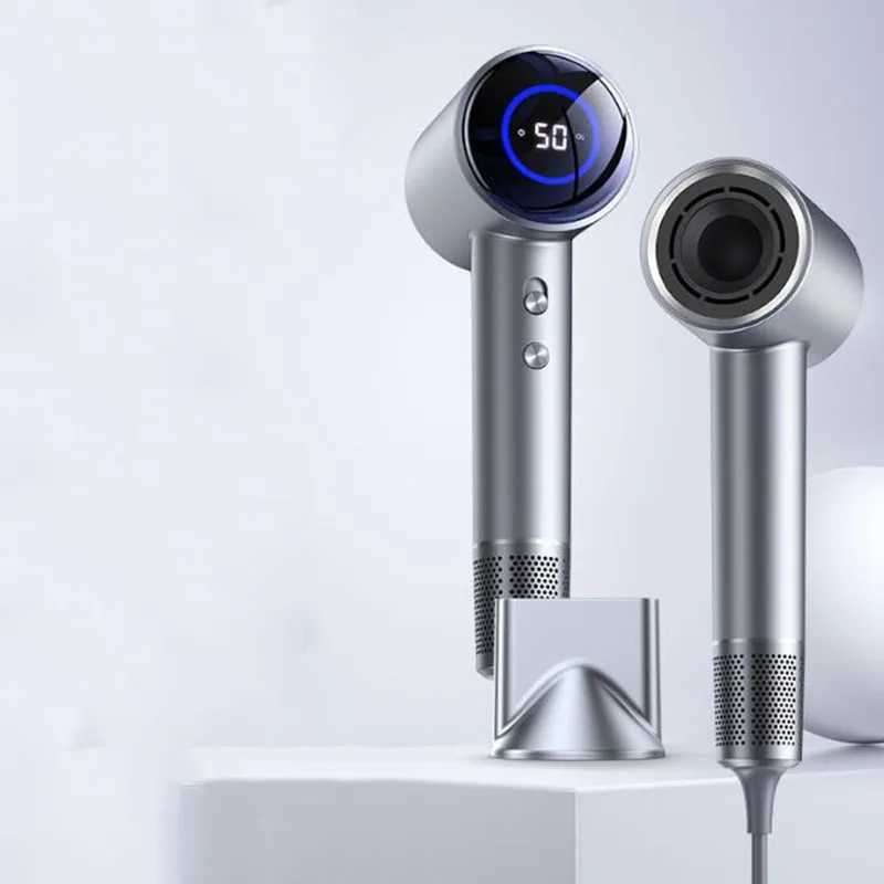 LCD Display Hair Dryer 110000RPM Strong wind High-speed Blow Dryer for Fast Dry Negative Ionic Professional Hair Dryer z250520