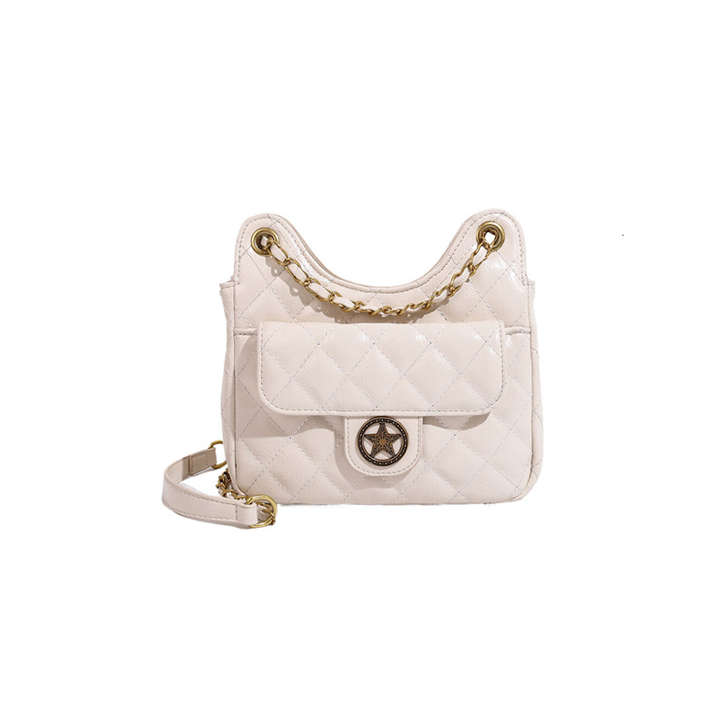 Free Shipping Designer Bag Xiaoxiangfeng Soft Leather Wandering Foreskin Retro Diamond Grid Chain Bag Versatile Classic Shoulder Bag Crossbody Bag Wom
