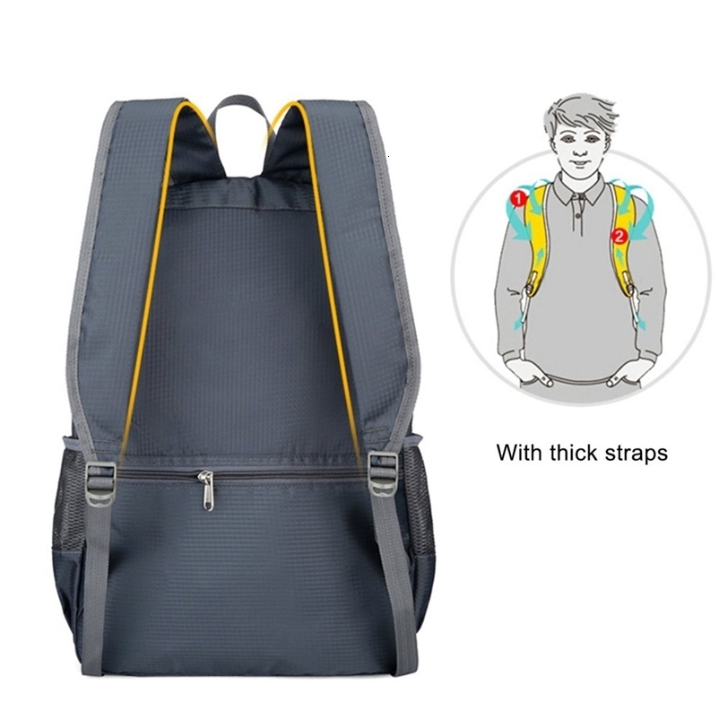 30L Outdoor Foldable Ultralight Backpack for Camping Travel Hiking Men Women Waterproof Fishing Cycling Backpack Daypack 250519