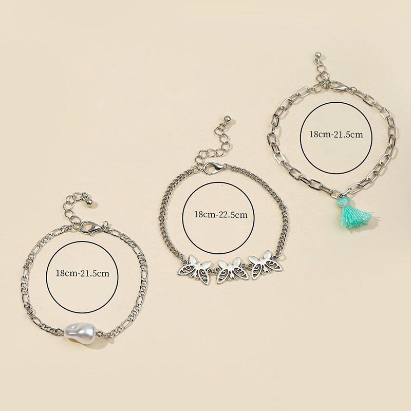 Alloy shell turquoise pendant design with hollow out alloy jewelry, pearl tassel bracelet