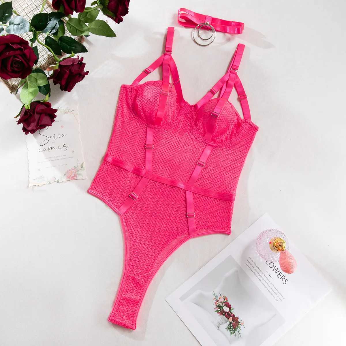 lingerie Strap tight collar swimsuit integrated 18 fancy women underwear Held sexy open crotch Underwear women R250520