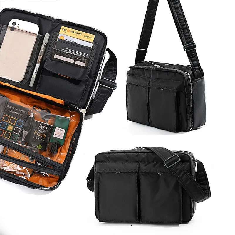 Crossbody Men's Nylon Small Messenger Trendy Diagonal Light Boys Leisure Travel Waterproof Shoulder Bag Gym Bag