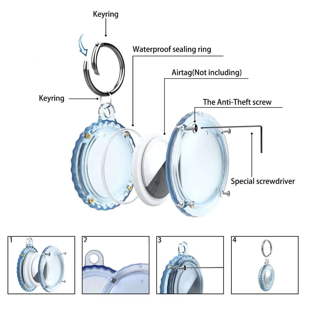 Suitable for air tag positioning anti loss device cover tracker IP68 waterproof protection full coverage