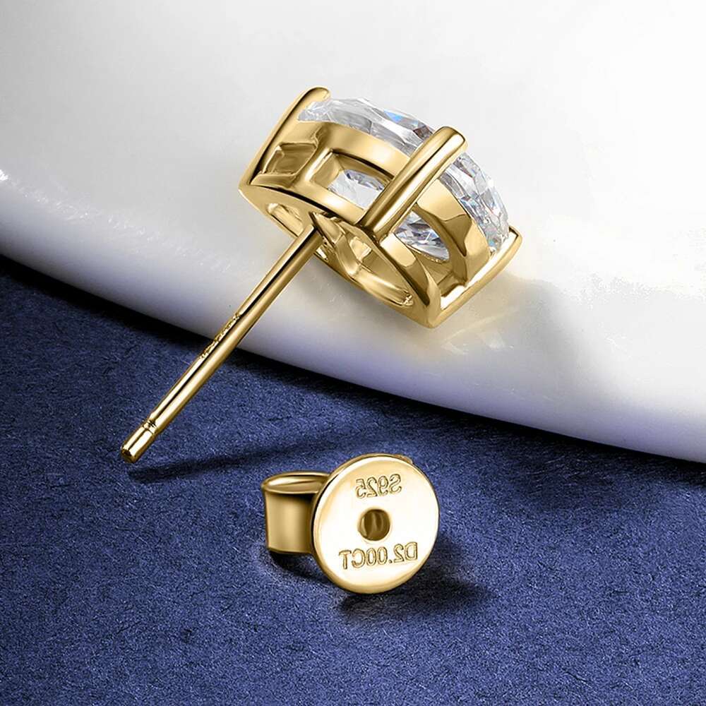 Pear Cut Moissanite Earrings for Women GRA Certified Lab Diamond S925 Silver Plated 18k Gold Waterdrop Shape Stud Ear Jewelry