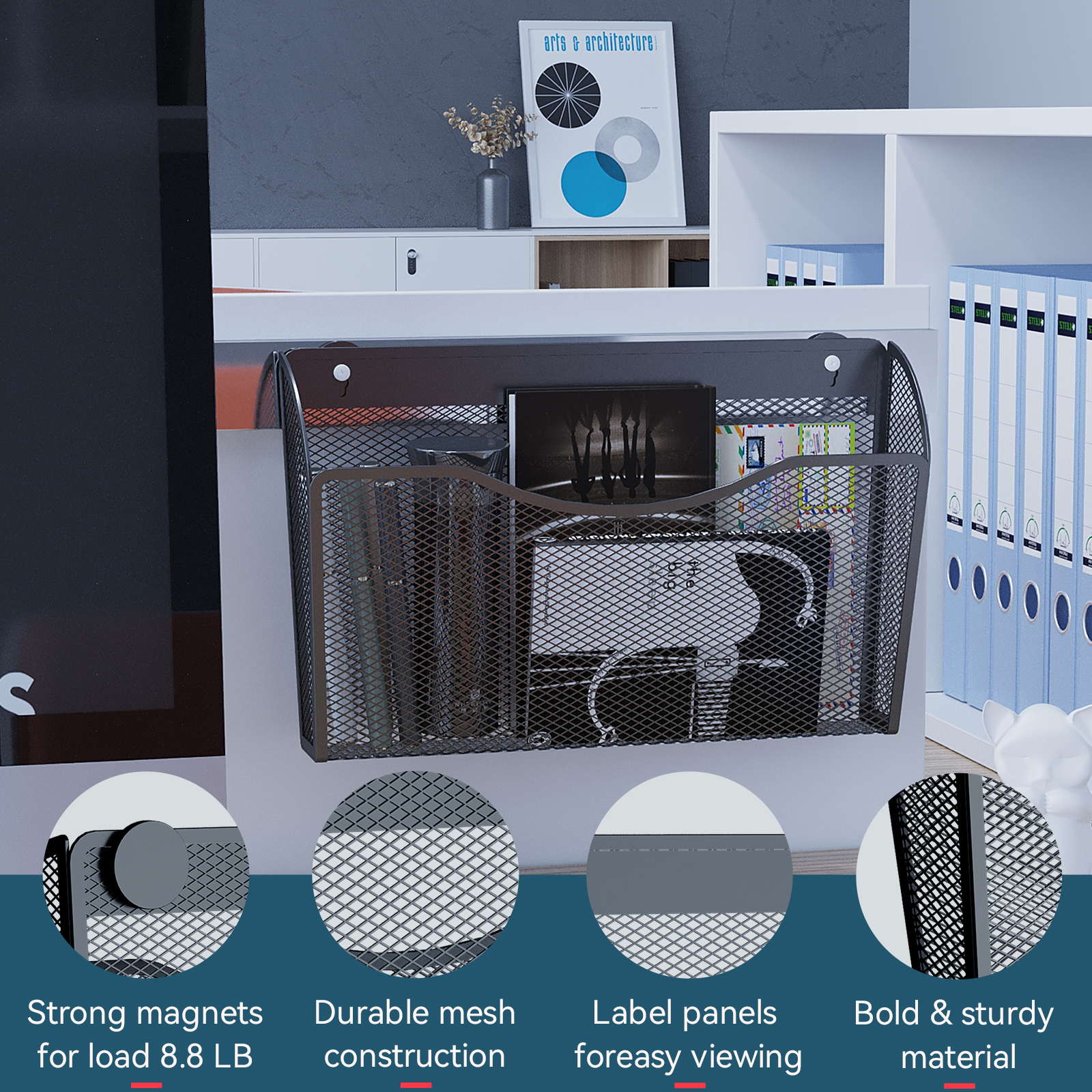 Durable Magnetic Storage Solution - Wall Mountable File System