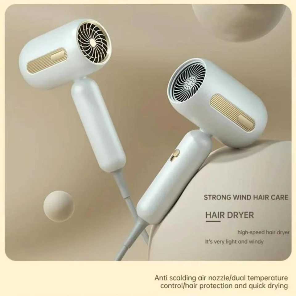 Professional Salon Quality One Piece High Power Hair Dryer with Strong Air Nozzle High Speed Movement and Low Noise for Effort z250520
