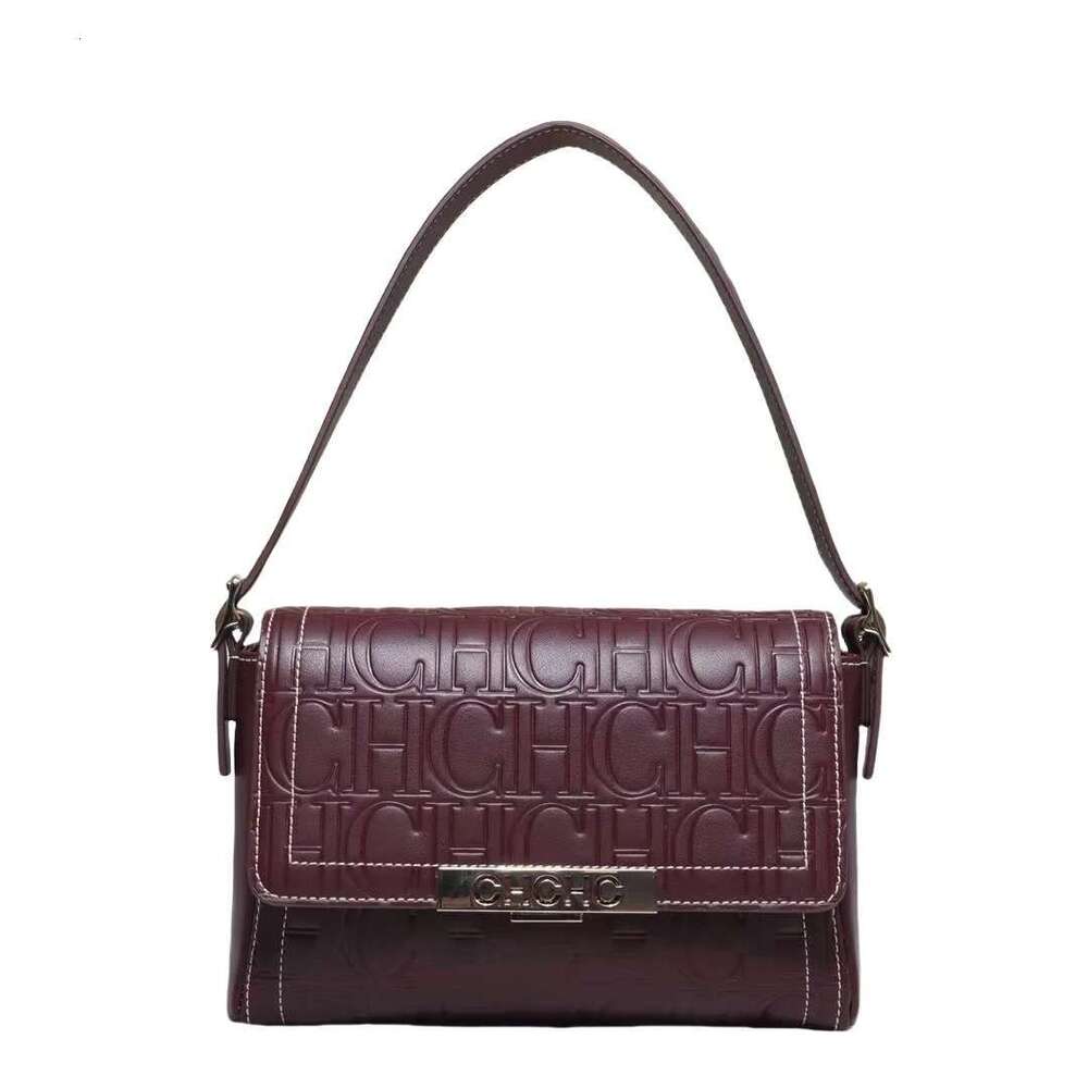 CH High Quality Solid Colour Print Design Crossbody Small Square Superior Sense Ladies Casual Shoulder Bag Letter
