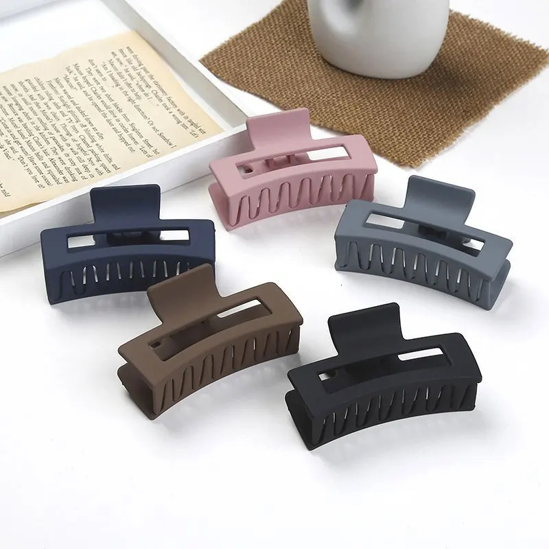 Solid Color Hollow Womens Hair Grab Korean Cute Sweet Fashion Style Gift Party High Street Hair Clip Womens Hair Accessories 250517