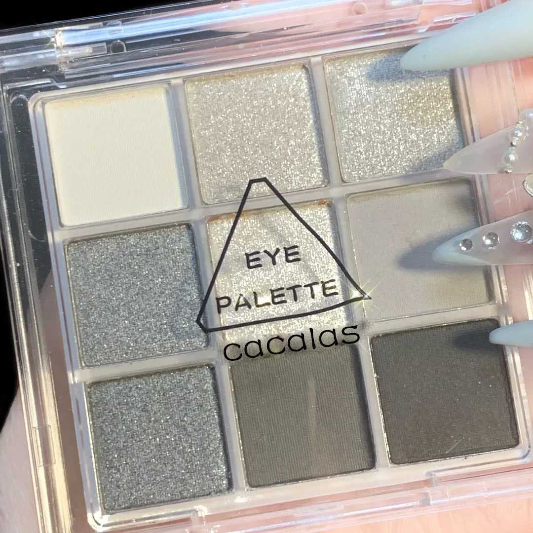 Smoky Makeup Eyeshadow Decay City Pearlescent Matte Gray Eye Shadows Palette Waterproof Nine Grid Dark Style Eye Pigments MakeupXJ250520