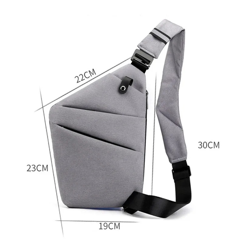 Fengdong men ultra thin anti-theft small chest bag mini cross body bags male one shoulder sling bag for travel boy sports bag 250519