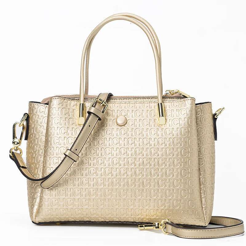 CH High Quality Metal Connection Brand Monogram Print Fashion Women's Large Capacity Commuter Versatile Tote Bag