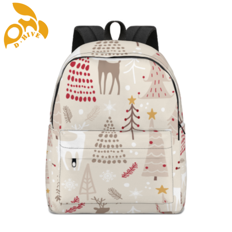 Free shipping designer custom beige, white and black lightweight, high-quality half-width lightweight student schoolbag
