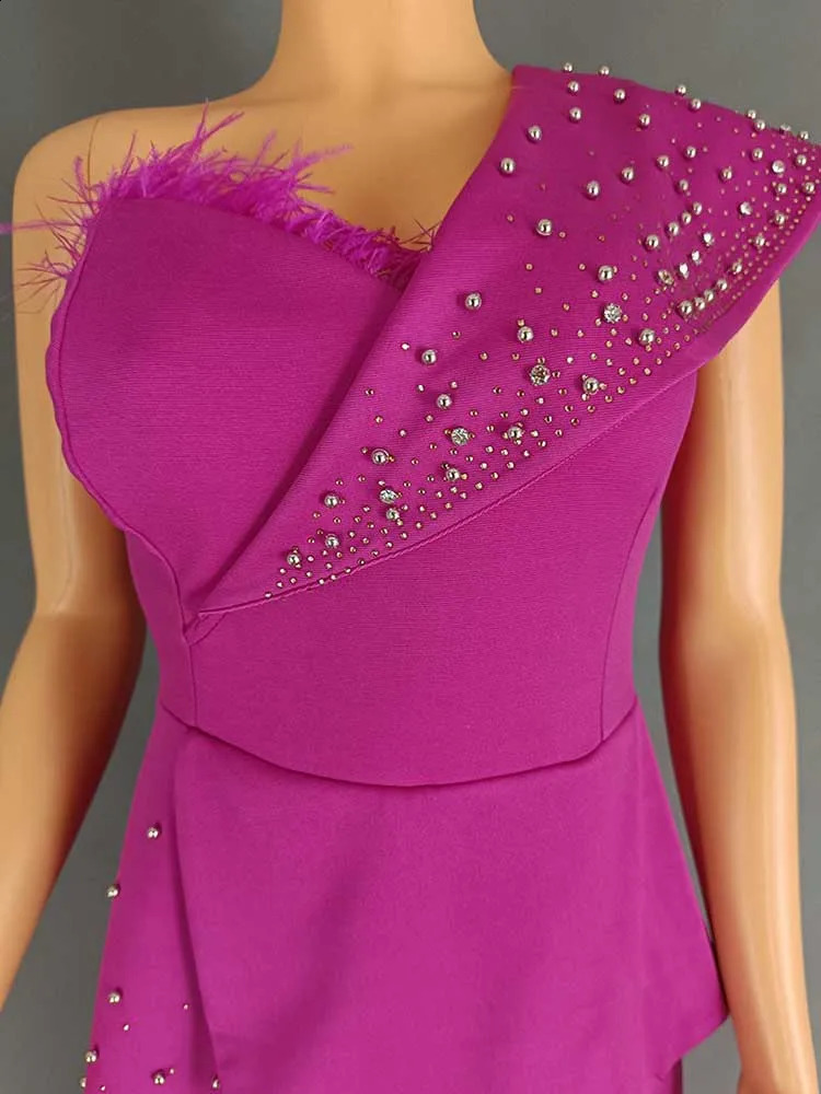 High Waist Strapless Jumpsuit Rivet Collar Lady Evening and Party Tube Top Jumpsuit for Women Elegant Sexy Birthday Jumpsuit 250519