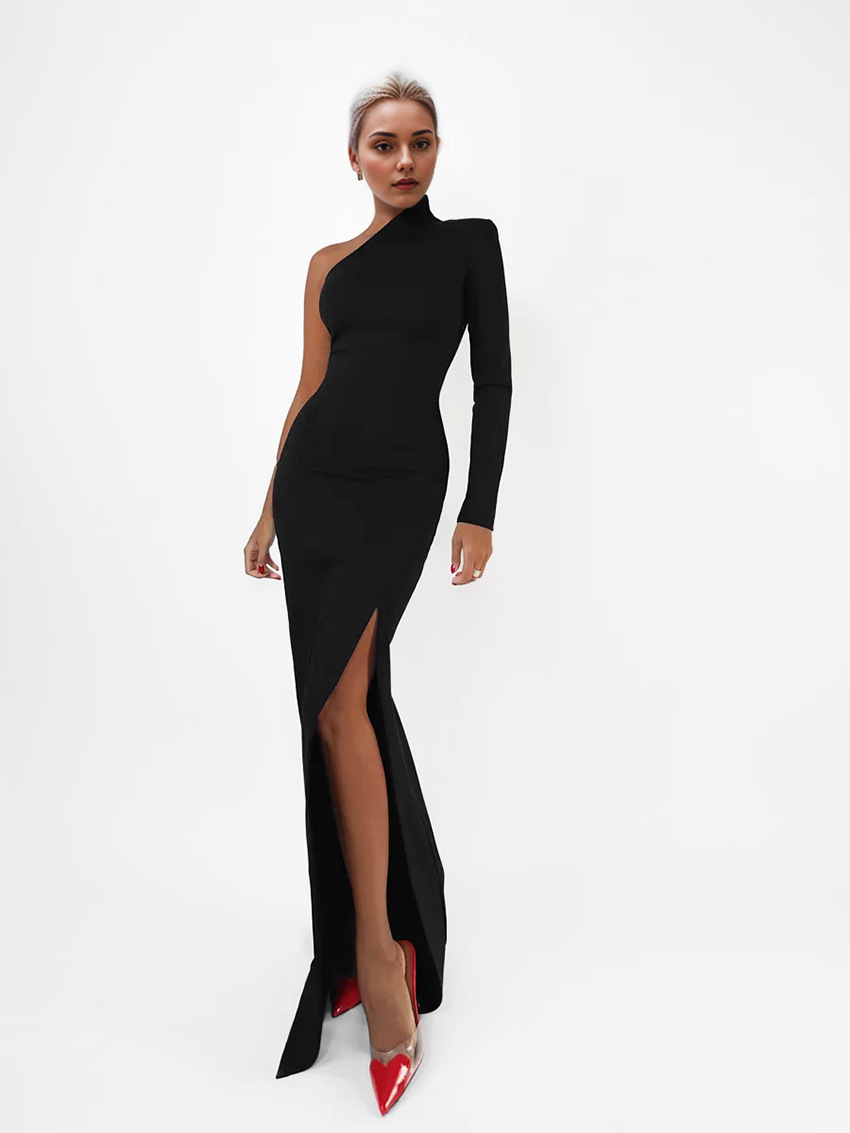 Sexy off-shoulder dress Russian hot selling knitted dress