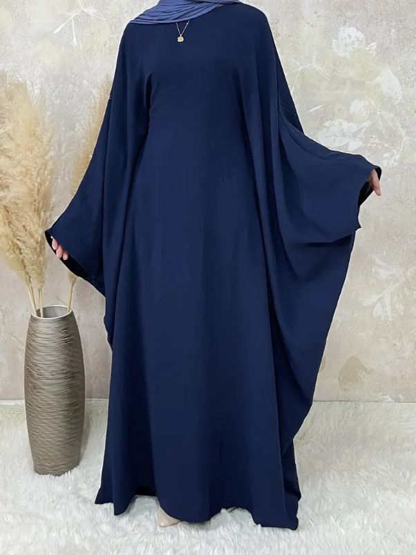 Designer Fashion 2025 Loose Solid Color Women Dress Robe