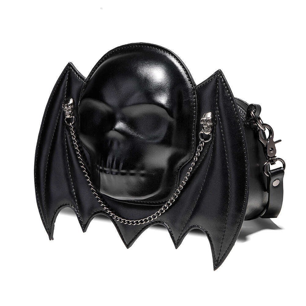 New handbag, female punk creative bat design, skull head, women's single shoulder diagonal cross bag