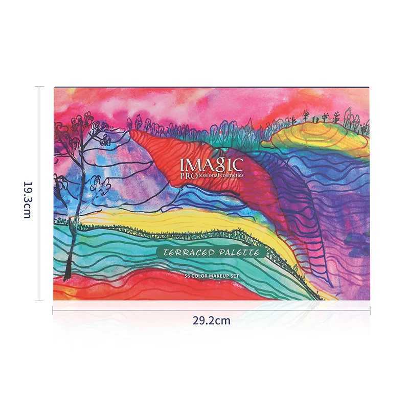 IMAGIC 56 Color Terraced Eyeshadow Pearlescent Matte Polarized European American Eyeshadow Palette Stage Makeup Artist W250520