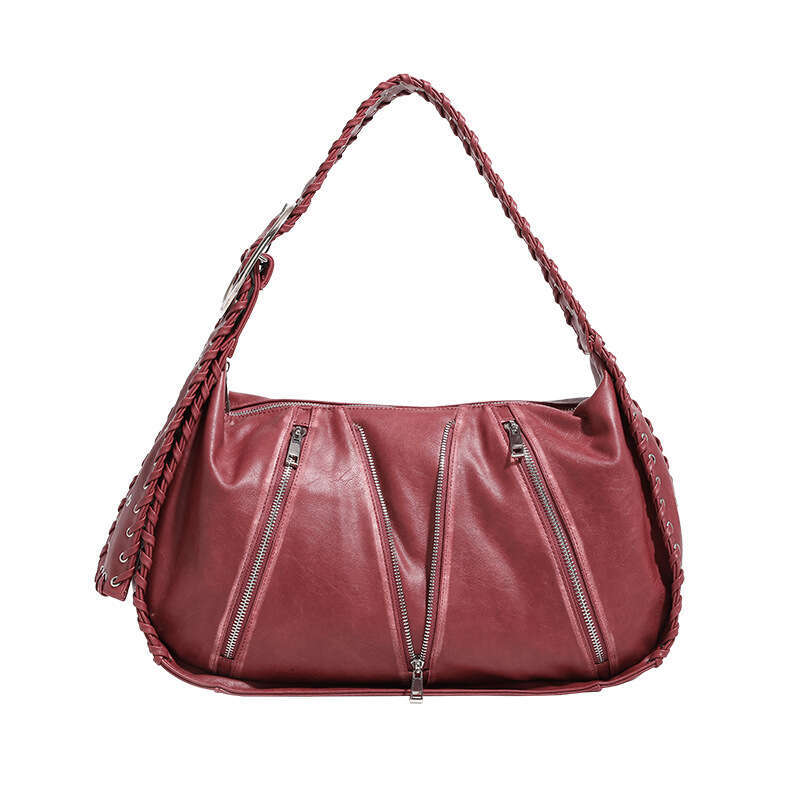 Women's Bags Designer Large Capacity Woven Relaxed Fabric Autumn And Winter New Fashion Single Shoulder Armpit Bag, Casual Tote Bag For Women