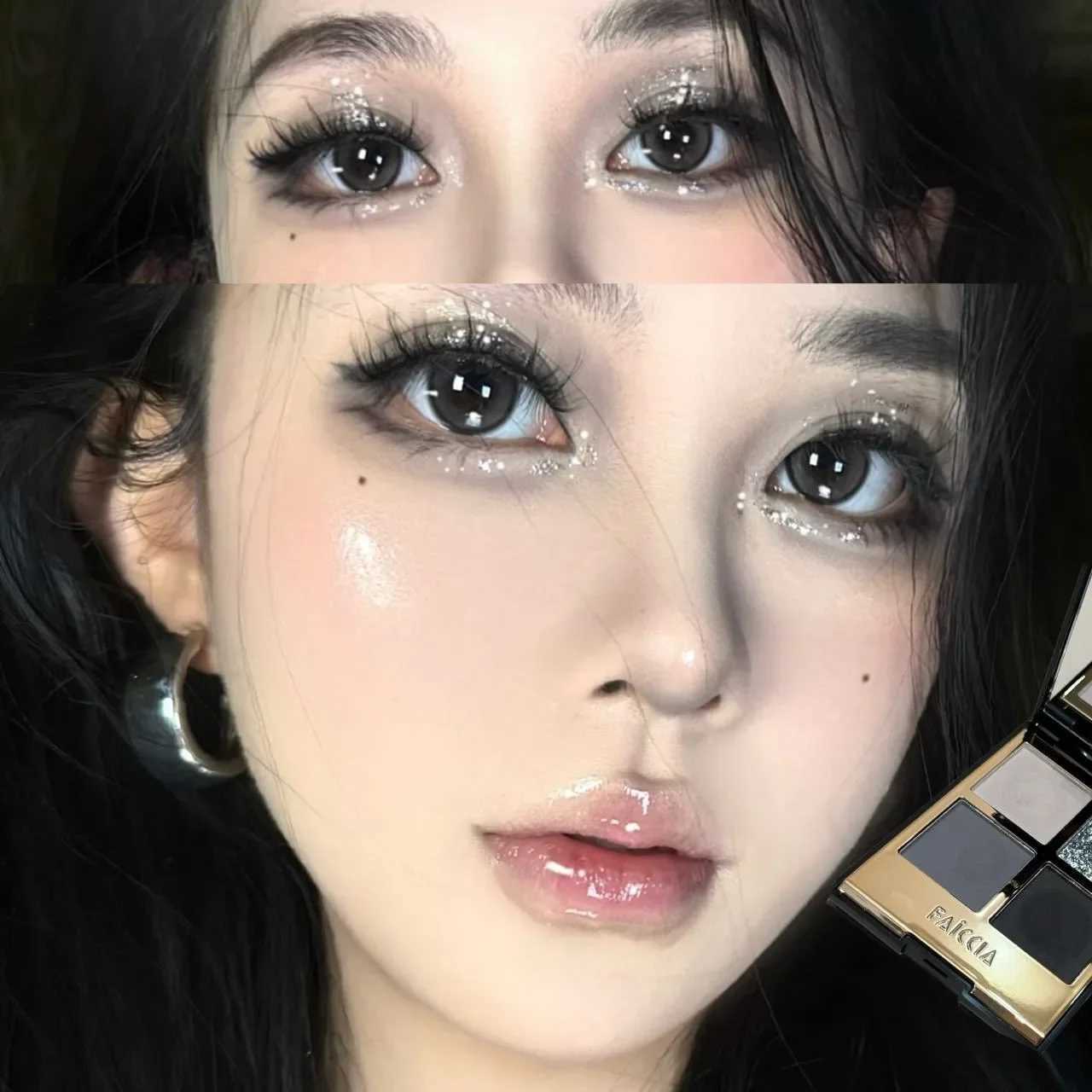 4-Color Shimmer Matte Eyeshadow Palette Smoky Rose Pink Glitter Pigment Eye Shadow Lasting Waterproof Make Up Palette CosmeticsXJ250520