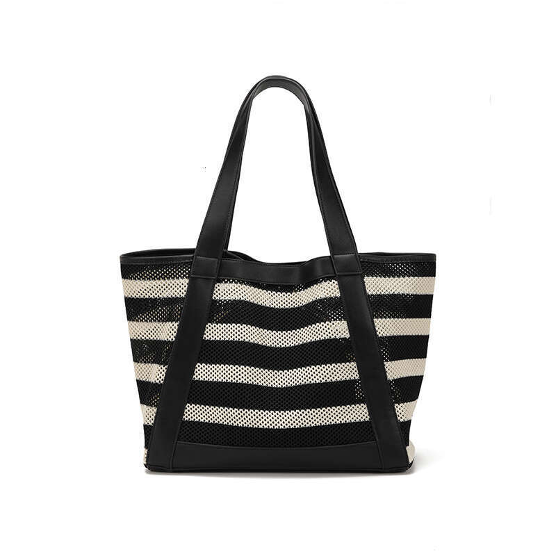 Women's Bags Designer Holiday Beach Tote Women's Hollow Out Large Capacity Striped Shoulder Bag