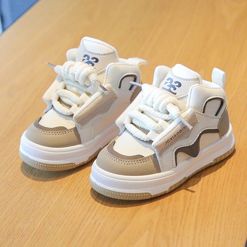 Childrens Spring Autumn Sports Shoes Boys Casual Trend Board Shoes High Top Girls Fashion Dopamine Running Shoes Sneakers 250519