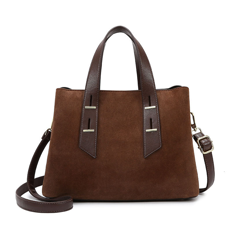 Free Shipping Designer Bag Women's Handbag New Fashionable Frosted Soft Leather Workplace Commuting Bag Large Capacity Versatile Shopping Shoulde