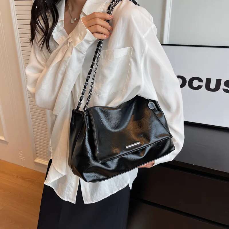 Ladies Handbag Women Fashion Bags Brand Designer Sier Shoulder Large Capacity Female Soft Leather Underarm Bag Totes