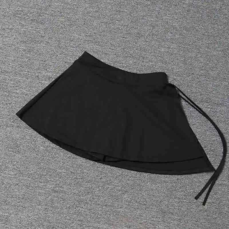Sports yoga shorts; Badminton tennis skirt pants; Half-body quick-drying pocket shorts; Side wear tie skirt pants; Wear outsideXJ250520