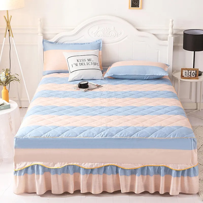 Nordic Silk Bedding Set with Duvet Cover Bed Sheet Pillowcase Luxury Couple Single Double Summer 1/2 People Solid Bedsheet NO.39