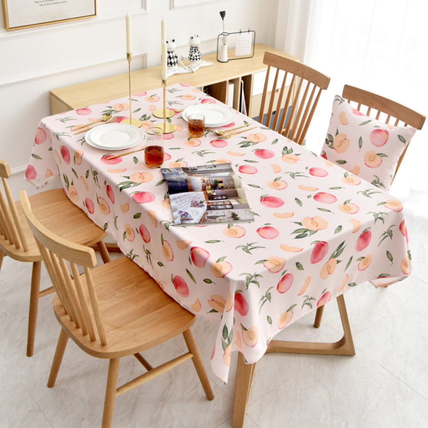 A712 tablecloth Nordic ins style oil-proof and waterproof tablecloth washable rectangular small fresh coffee table round table tablecloth