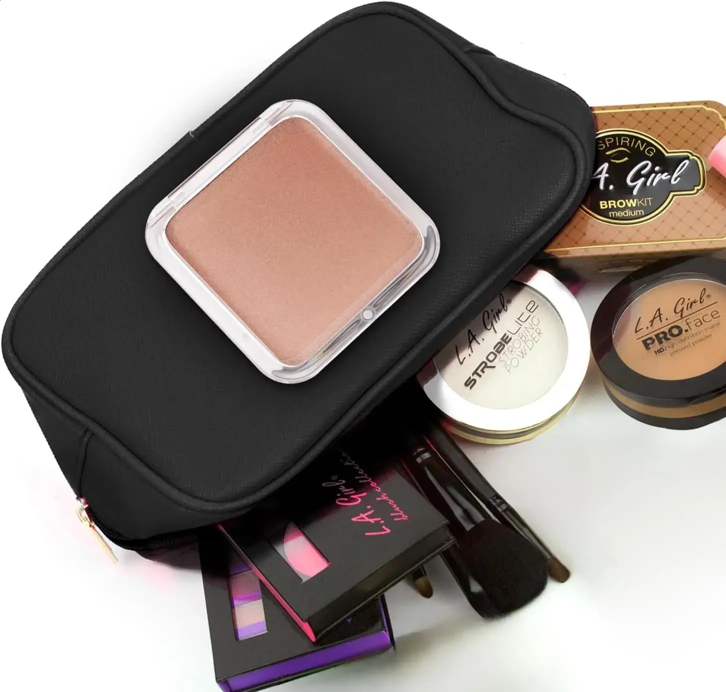 Compact 15X Magnifying Makeup Mirror for Travel Small Pocket Mirror-Handheld Foldable Portable 2-Sided Mirror for Purses Square 250513