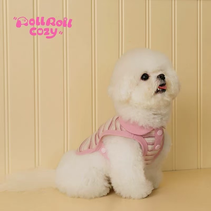 T00255 Dog clothes summer thin vest small dog Bichon Teddy Schnauzer Maltese