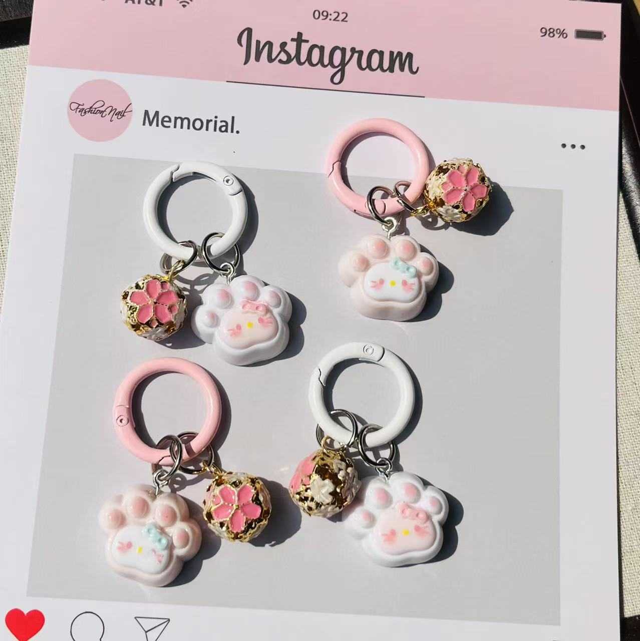 Cute Meow Claw Cute Cartoon Keychain Fun Bag Pendant Couple Girlfriend Accessories