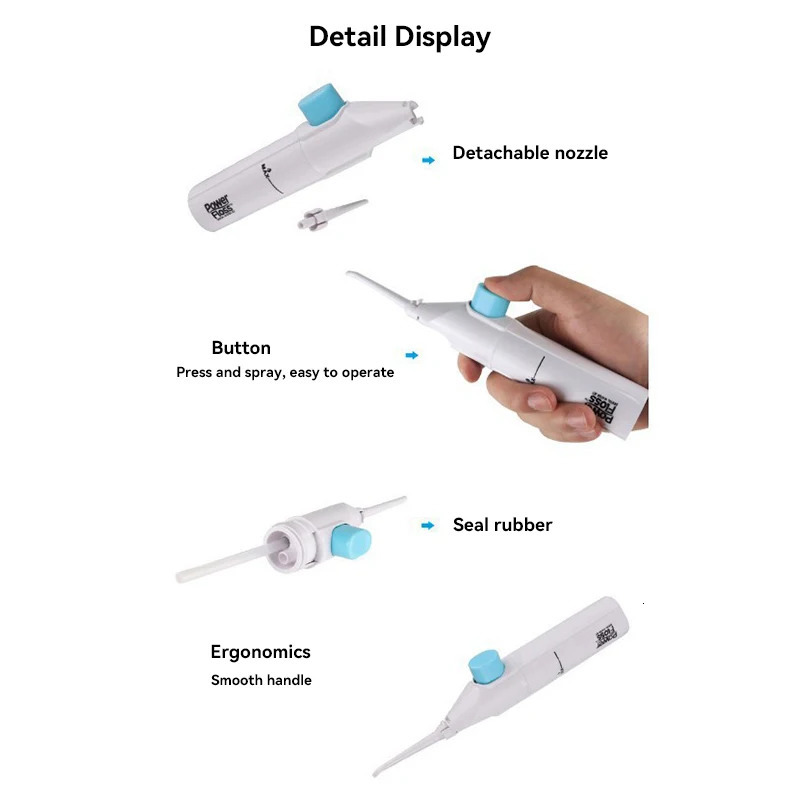 Household High Pressure Oral Irrigator Portable Teeth Clean Water Dental Floss Manual Toothpick 2025 250519