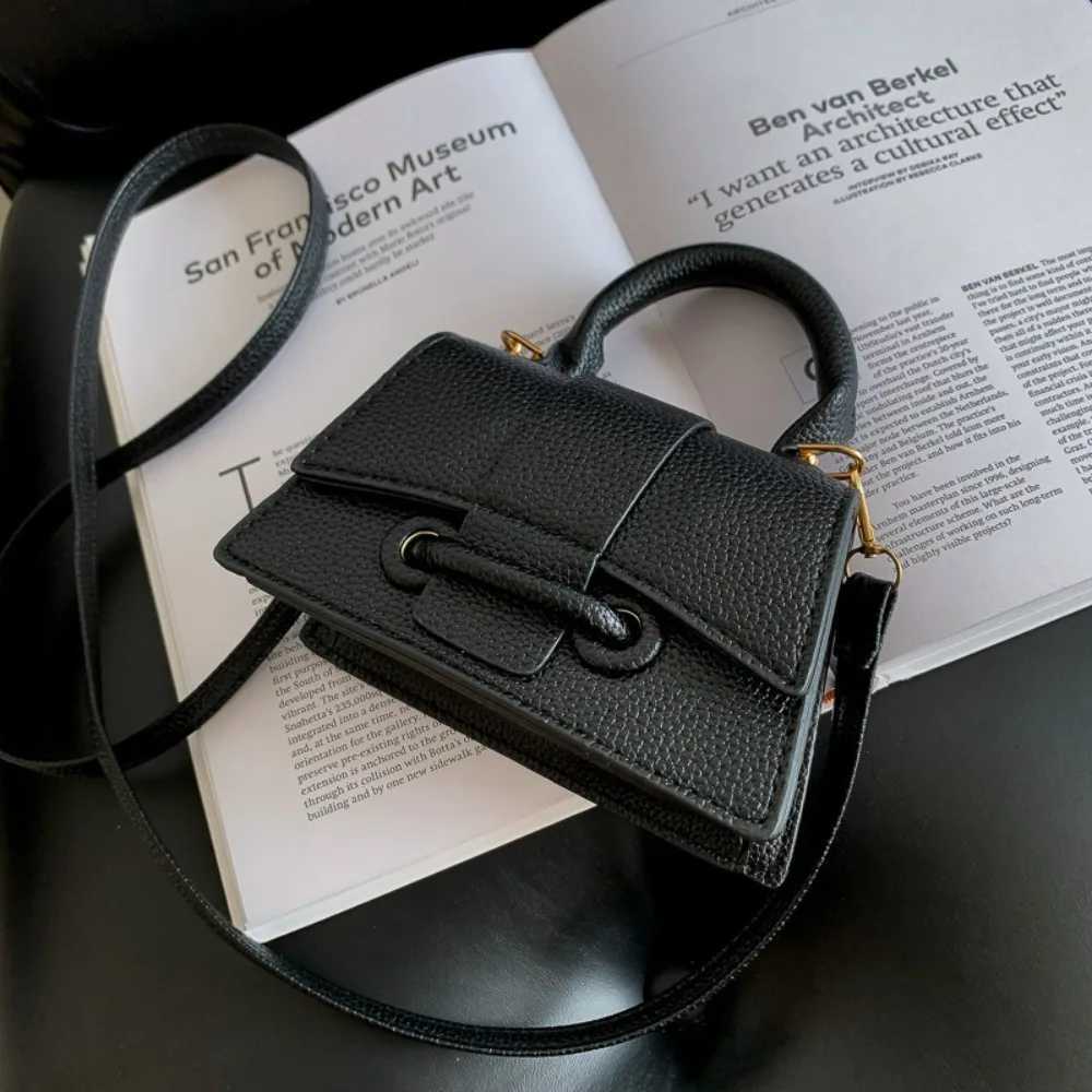 High Quality Fashion PU Leather Bag Solid Color Shoulder Crossbody Bag Cute Buckle Square Bag Hand Carry Small Bag Messenger Bag XJ250610
