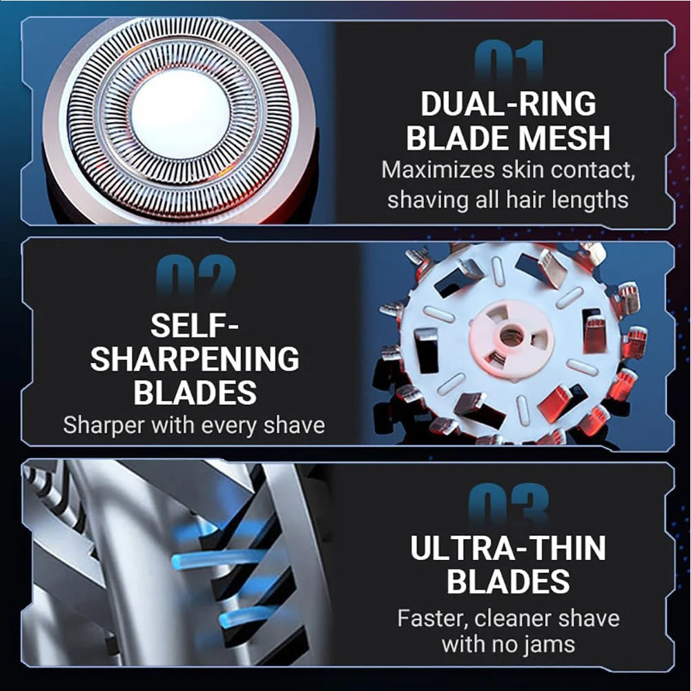 Mini Electric Shaver Rechargeable Pocket Size Electric Shaver Waterproof Portable Electric Razor Face Beard Shaver for Men Women 250520