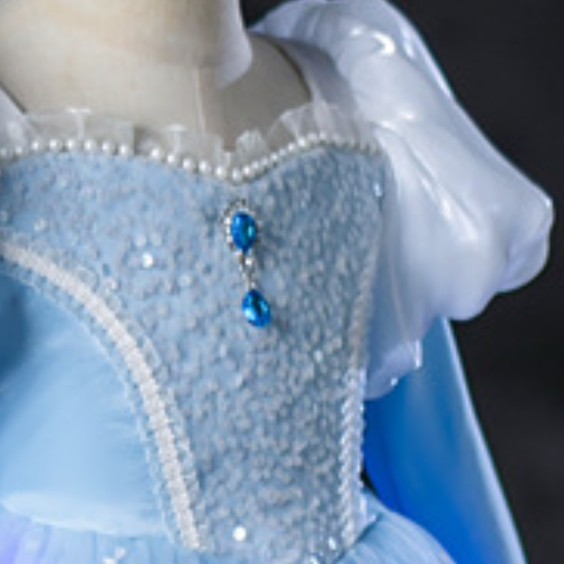 DISNEY infant designer dress Elsa princess dress Little girl's dress designer clothes girl's skirt is comfortable and soft princess dress Ch