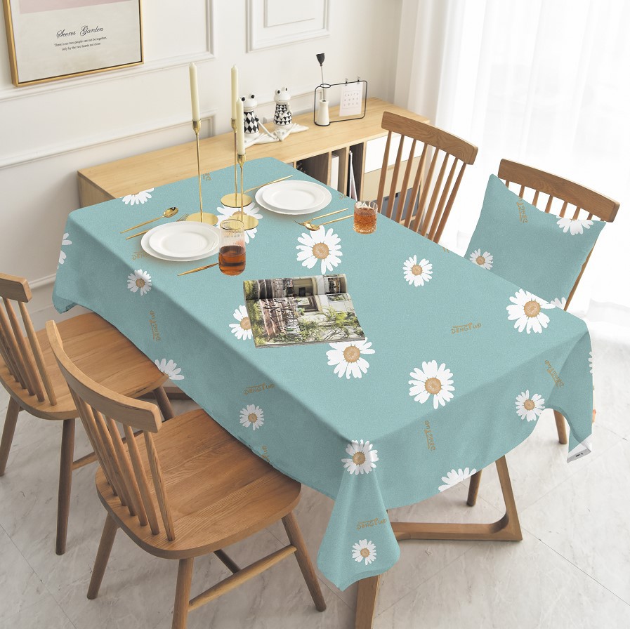 A712 tablecloth Nordic ins style oil-proof and waterproof tablecloth washable rectangular small fresh coffee table round table tablecloth