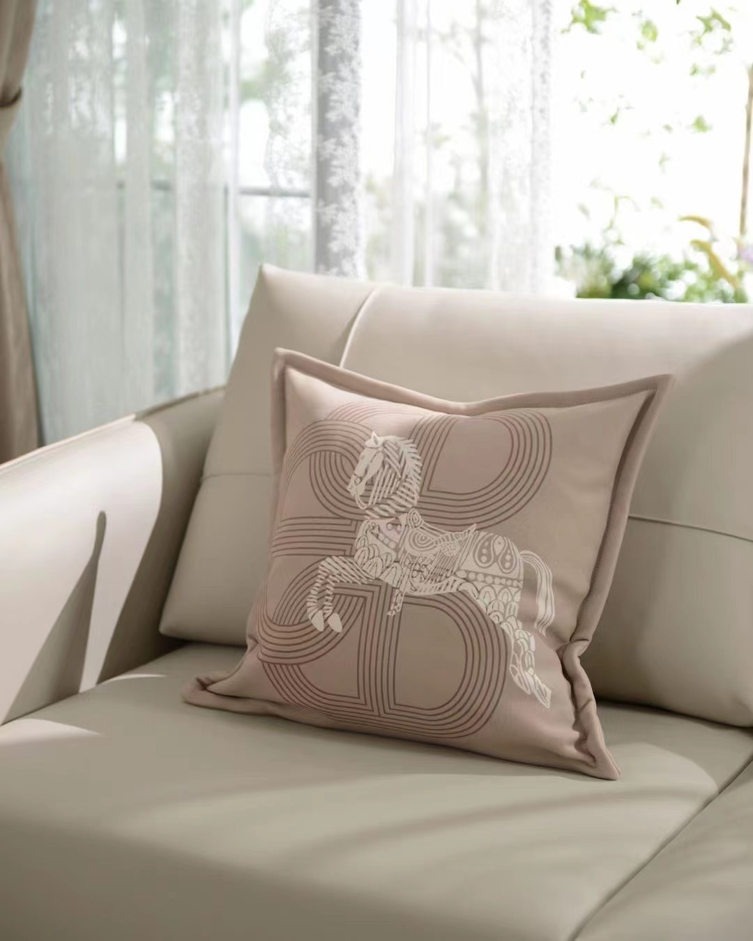 American soft and delicate breathable warm cotton cashmere printed throw pillowcase cushion cover sofa bedroom cushion case model room furnishings