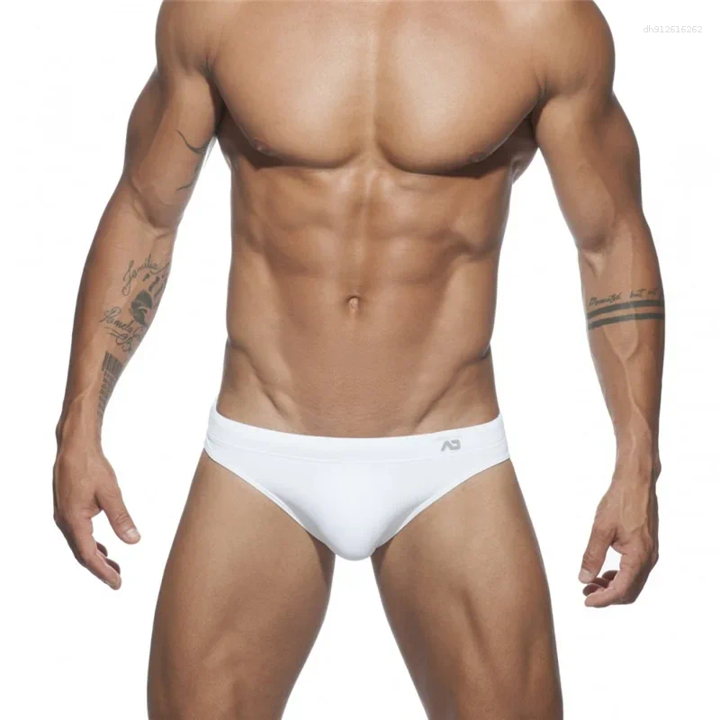 Men's Swimwear Solid Push Up Men Neon Swim Bikni Brief Trunks Unerwear Sexy Beach Surf Shorts Swimsuit Bathing Suit Sunga Panties