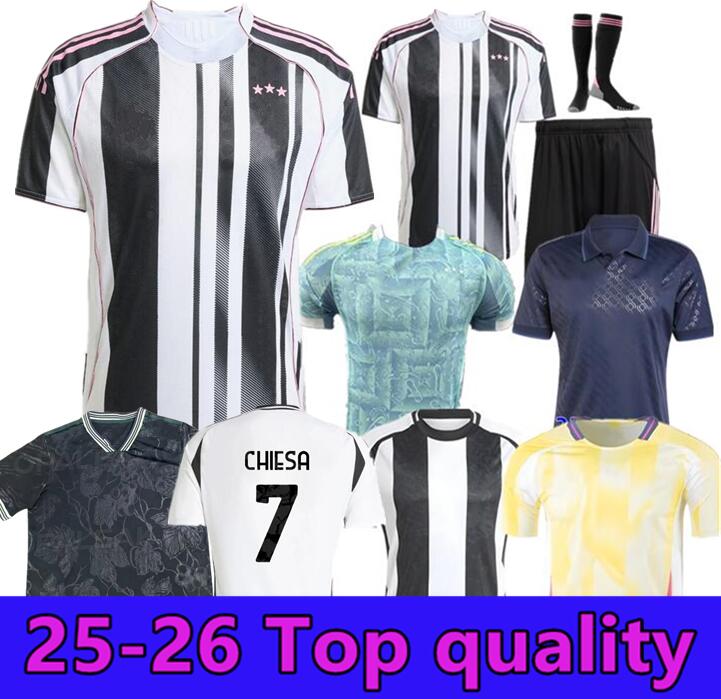 25/26 Fans player soccer jerseys 2024 2025 2026 home away MILIK DI MARIA VLAHOVIC KEAN POGBA CHIESA McKENNIE LOCATELLI top jerseys Kits men Kids unifor KOSTIC